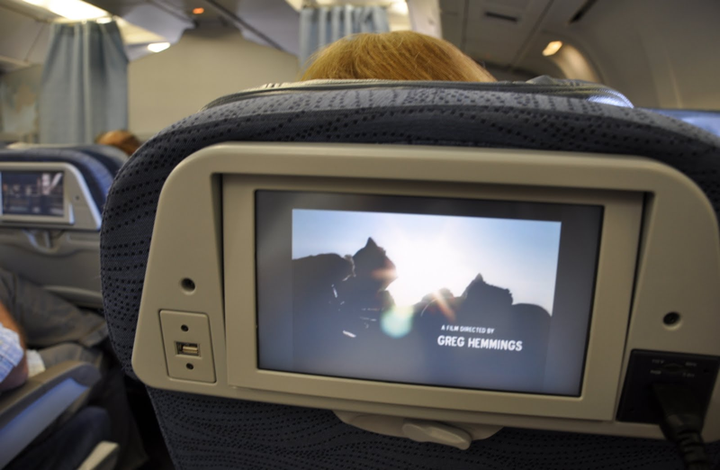 Movie on a plane